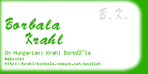borbala krahl business card